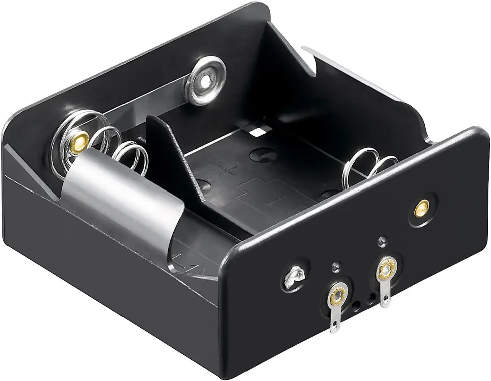Suporti baterii-acumulatori - Suport baterii 2x D R20 cu terminal de lipire Goobay 11033 lungime 10 cm