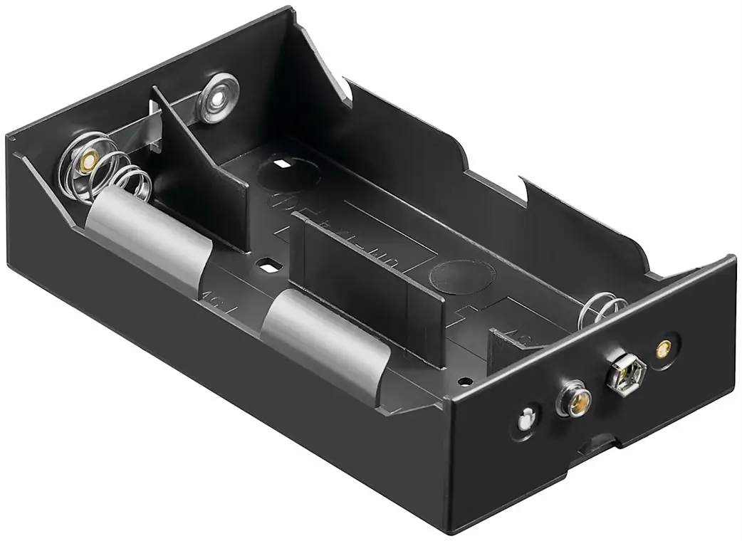 Suporti baterii-acumulatori - Suport baterii 4x D R20 cu conector tip 9V model 11977 Goobay lungime 10cm