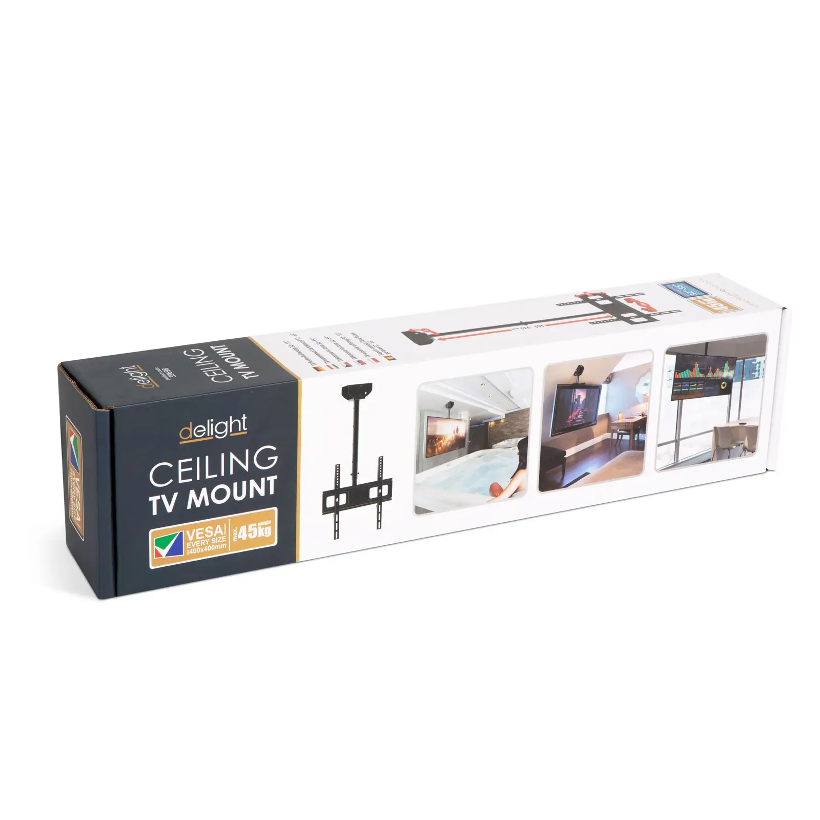 Suport consola TV cu fixare pe tavan 360 32-55" negru Delight 39698 – IoElectronice.ro [4]