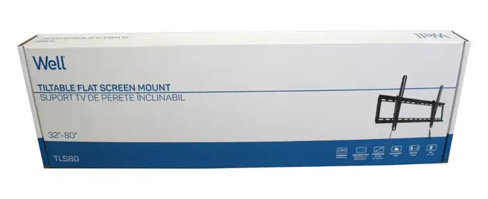Suport TV LCD de perete 32"-80" inclinabil cu snur Well - IoElectronice.ro [3]