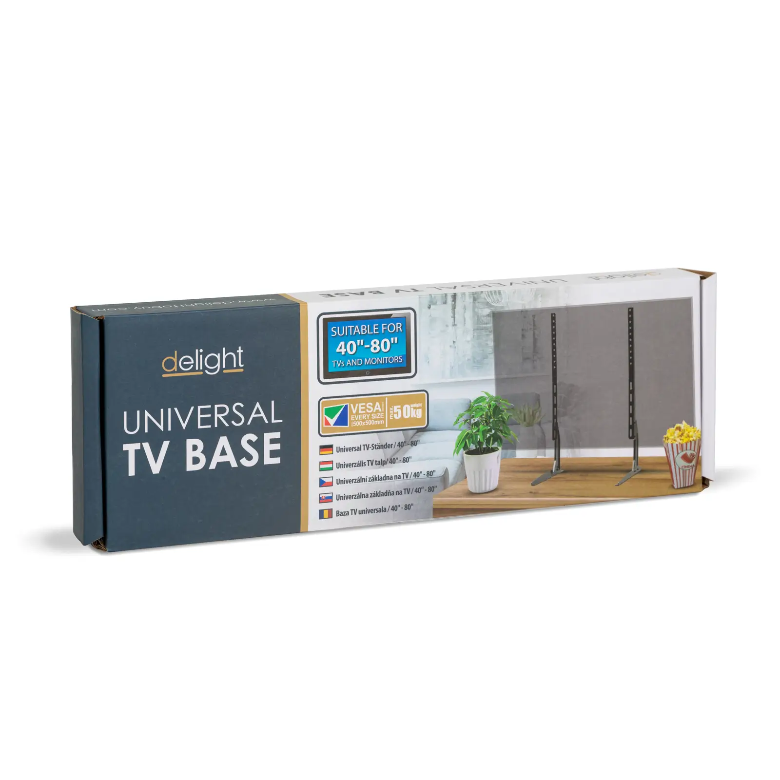 Suport TV universal 71x35cm negru delight 39682 – IoElectronice.ro [4]