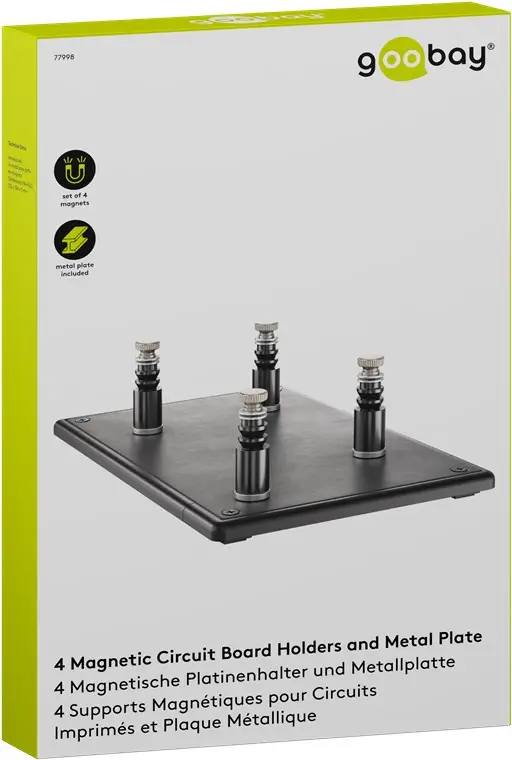 Suporturi pentru plăci magnetice de circuit și placă metalică Goobay 77998 [6]