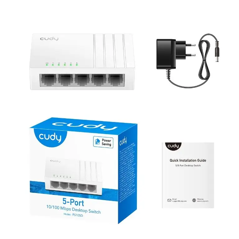 Switch Desktop 5 porturi 10/100Mbps Cudy FS105D [2]