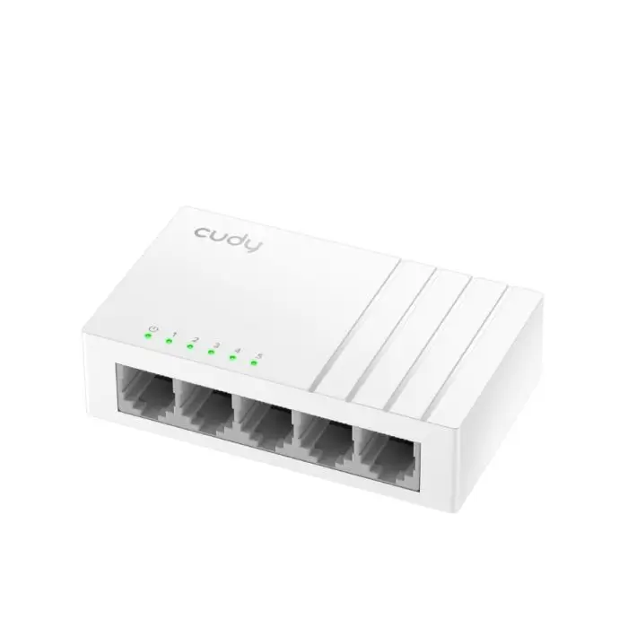 Switch internet - Switch Desktop Cudy GS105U, 5 porturi Gigabit, tip desktop, ideal pentru rețele de birou.