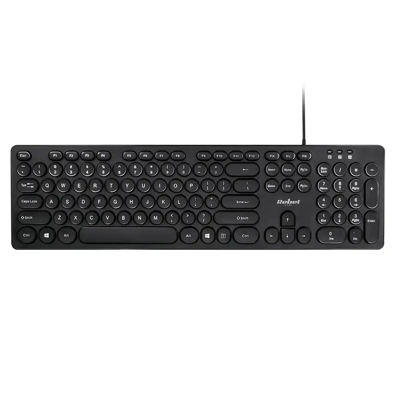 Tastatura 96 taste cu fir USB REBEL WDK100 KOM1029 – IoElectronice.ro [5]