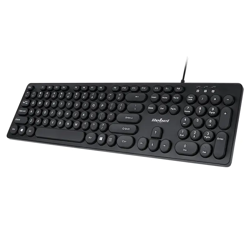 Computer-laptop - Tastatura 96 taste cu fir USB REBEL WDK100 KOM1029 – IoElectronice.ro