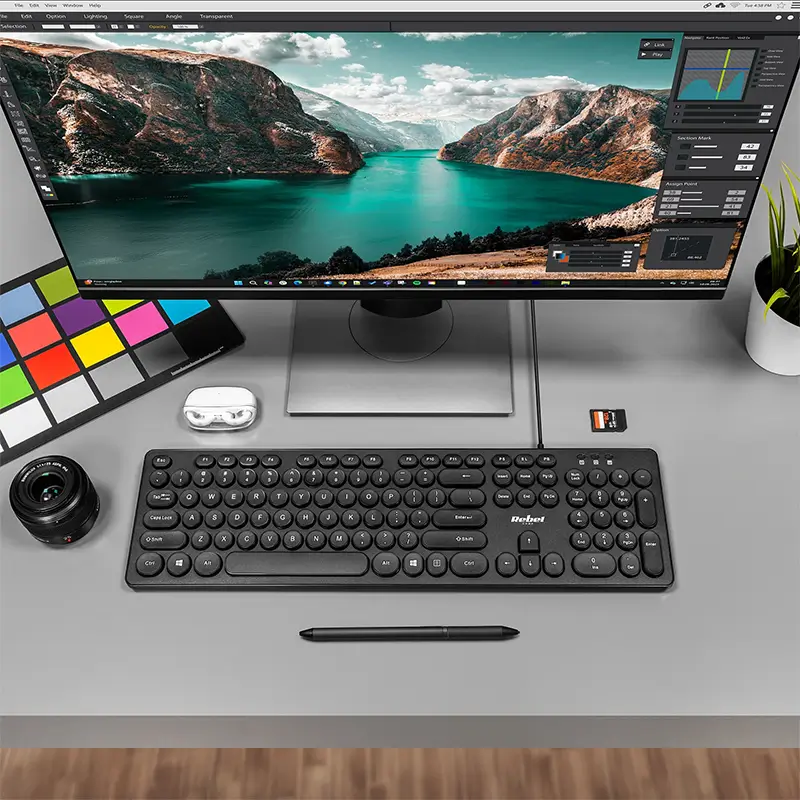 Tastatura 96 taste cu fir USB REBEL WDK100 KOM1029 – IoElectronice.ro [3]