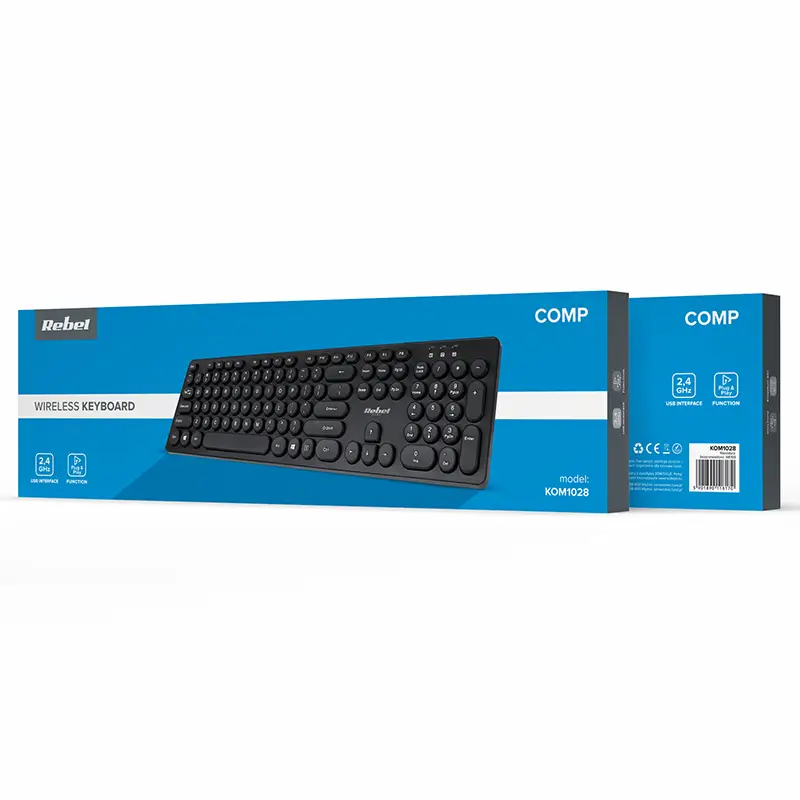 Tastatură Wireless 2.4GHz 96-taste WK100 REBEL KOM1028 [6]