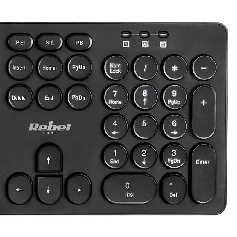 Tastatură Wireless 2.4GHz 96-taste WK100 REBEL KOM1028 [4]