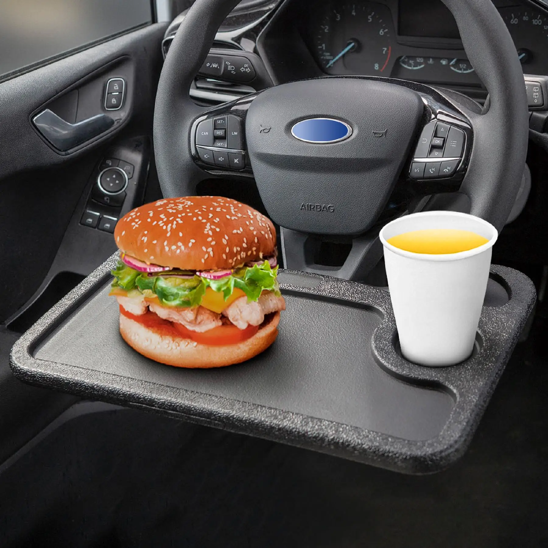 Tava pentru volan SAL VST 01 design cu doua fete suport laptop si tava pentru alimente [3]