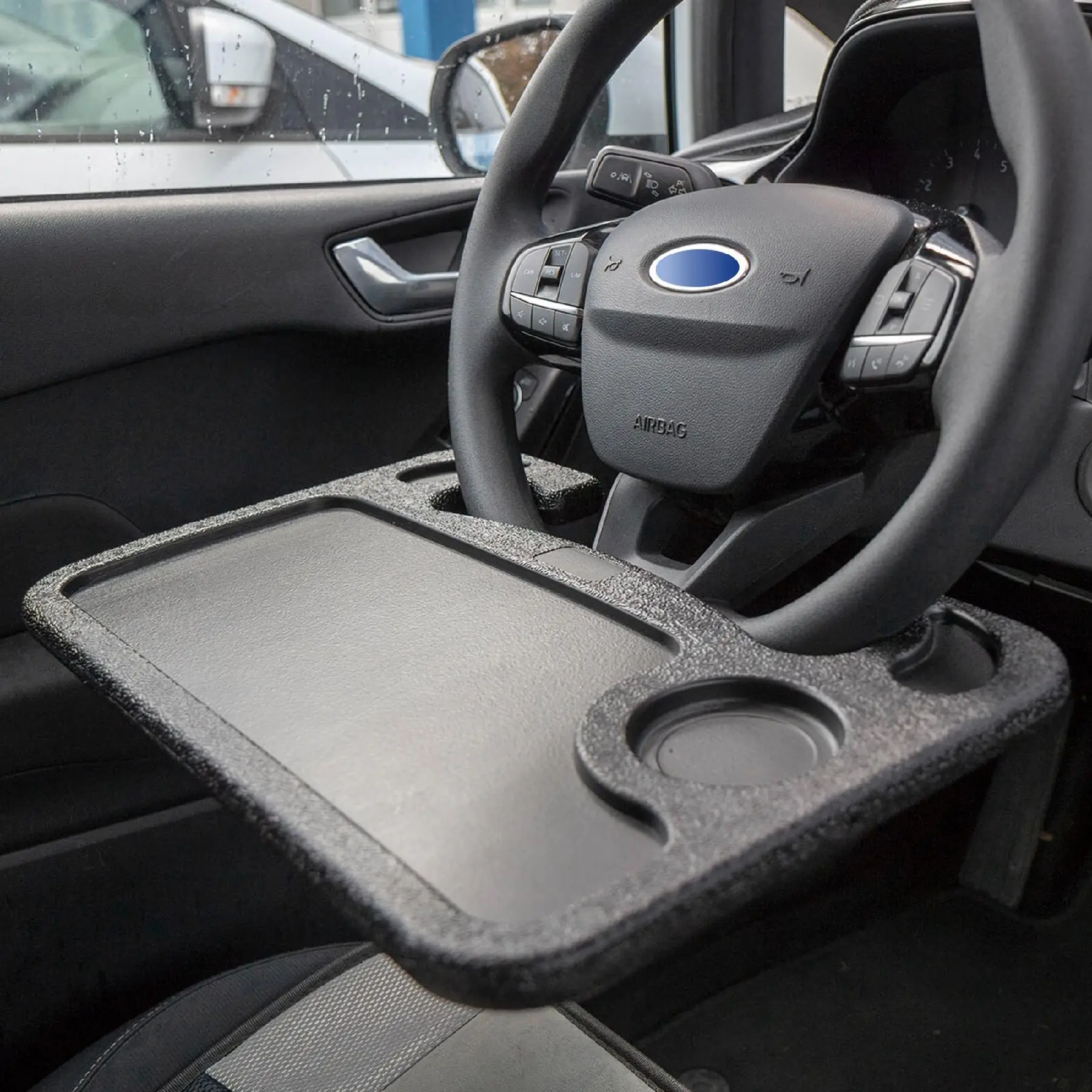 Accesorii Auto - Tava pentru volan SAL VST 01 design cu doua fete suport laptop si tava pentru alimente