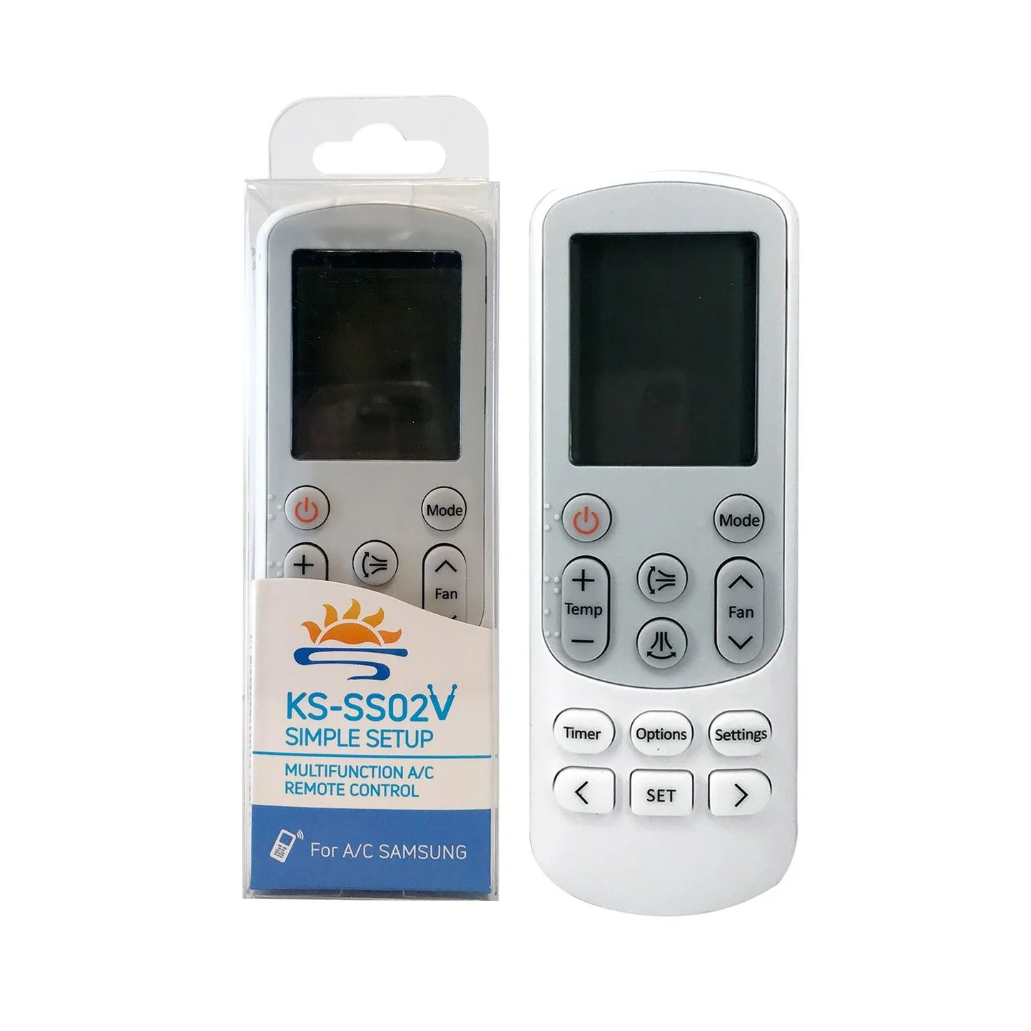 Telecomanda Aer Conditionat Samsung 02V, compatibilă cu SS02V, EH03E, EC03E, lungime 20 cm, pentru modele AR05, AR07, AR12, AR18. [3]
