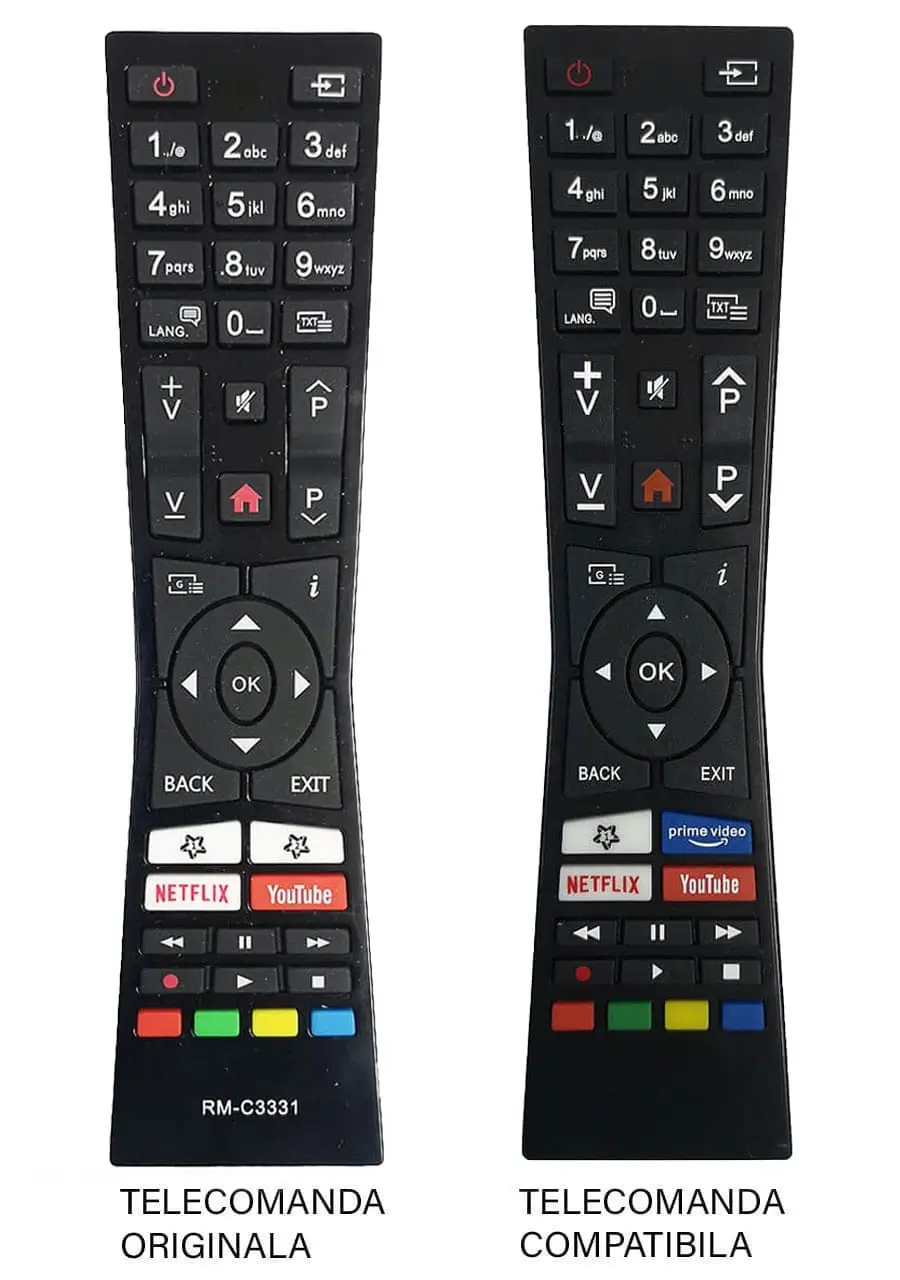 Telecomandă Compatibilă TV JVC RM-C3331 ER 1695-N MFY 1685 - Înlocuire Originală și Funcțională [1]