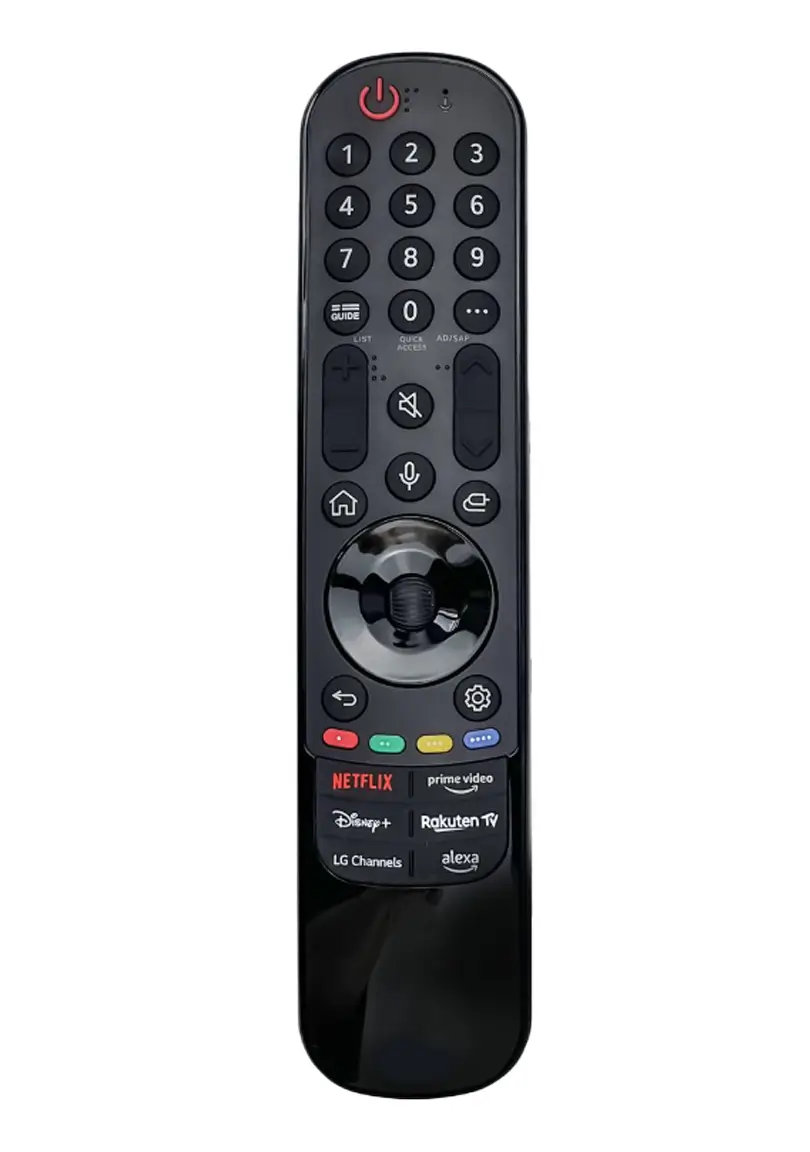 LG - Telecomandă TV LG MR24GA Bluetooth cu microfon, alimentare 3V, compatibilitate LG, tip baterie AAA
