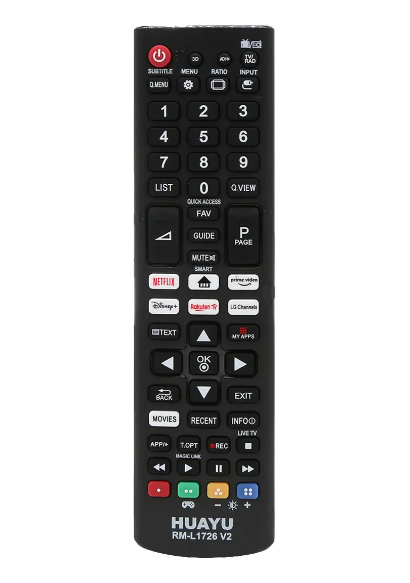 LG - Telecomandă TV LG RM-L1726 V2 Huayu, compatibilă cu LG, alimentare 3V (2xAAA)
