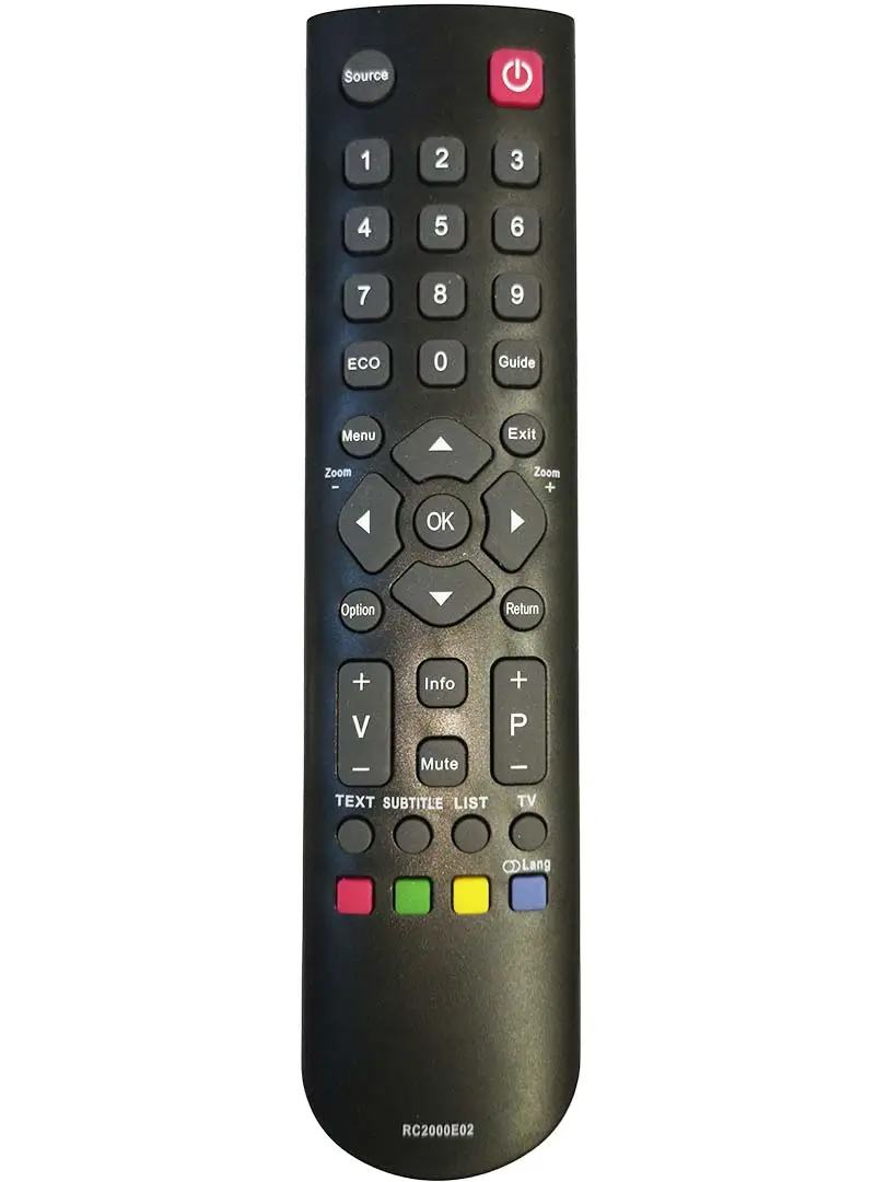 Telecomandă Compatibilă TV Vortex/Tesla/RC2000E02 – Schimbare Cod POWER +2, Baterii AAA Incluse [1]