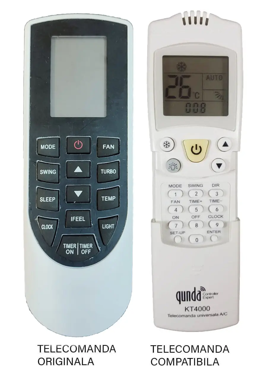 Telecomenzi aer conditionat - Telecomanda înlocuitoare Aer Condiționat GREE YAN1F1 similară cu originalul (383)
