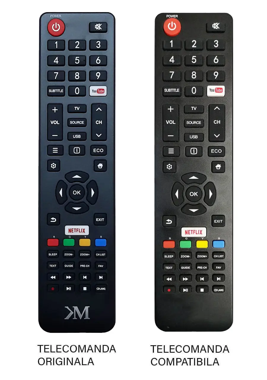 Kruger&Matz - Telecomanda inlocuitoare compatibil cu originalul pentru TV Kruger&Matz PIL0357 (338-3) – IoElectronice.ro