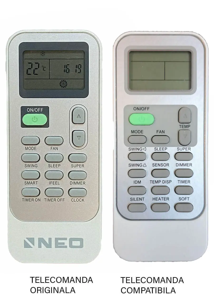 Telecomenzi aer conditionat - Telecomanda înlocuitoare compatibilă Aer Condiționat Neo DG11J1-01