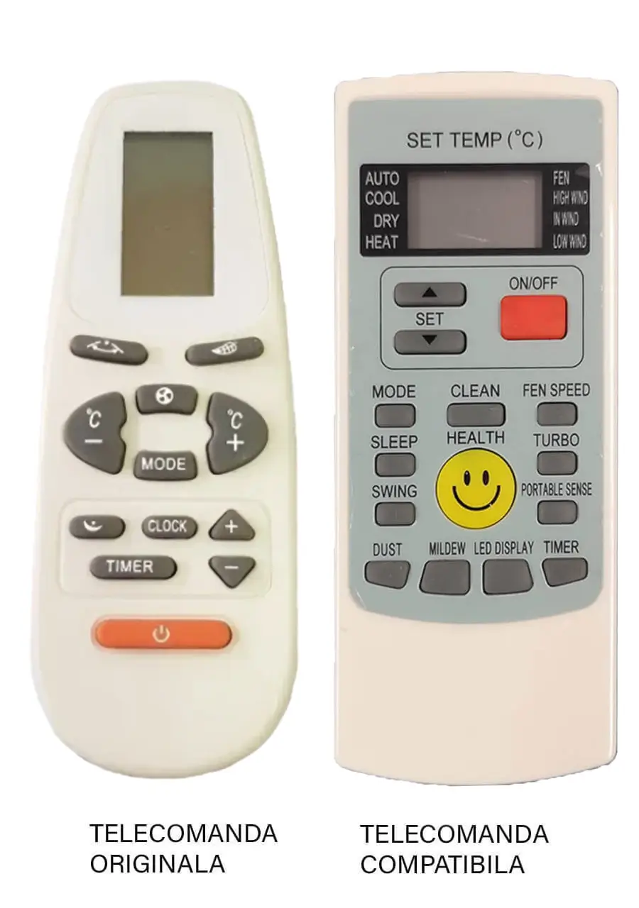 Telecomenzi aer conditionat - Telecomanda înlocuitoare compatibilă Aer Condiționat Vortex YKR-C/01E