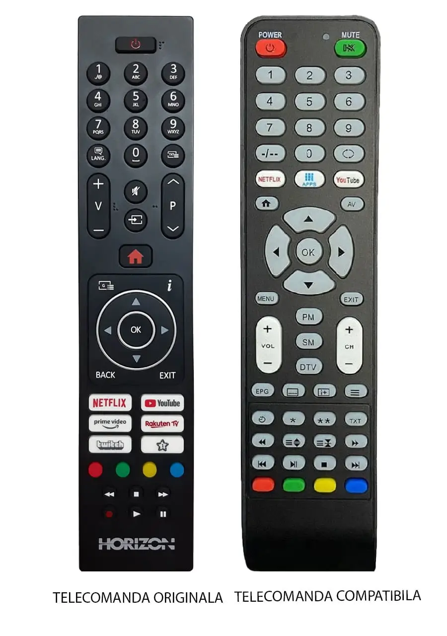 Horizon - Telecomanda înlocuitoare compatibilă pentru TV Horizon 32HL6330F/B (337-1/COMP) – IoElectronice.ro