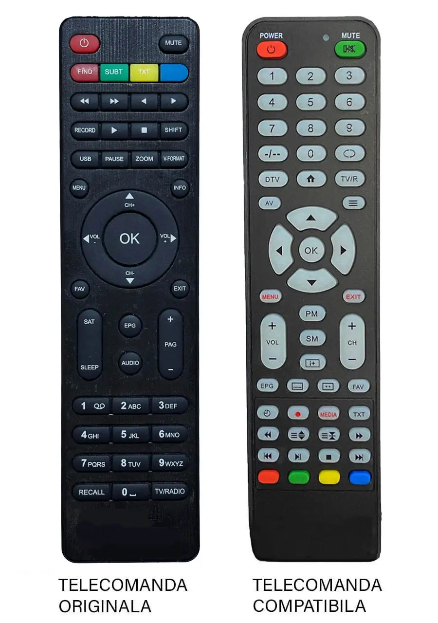 Telecomenzi cablu si satelit - Telecomanda înlocuitoare compatibilă receptor Alma S-2110 (677) – IoElectronice.ro