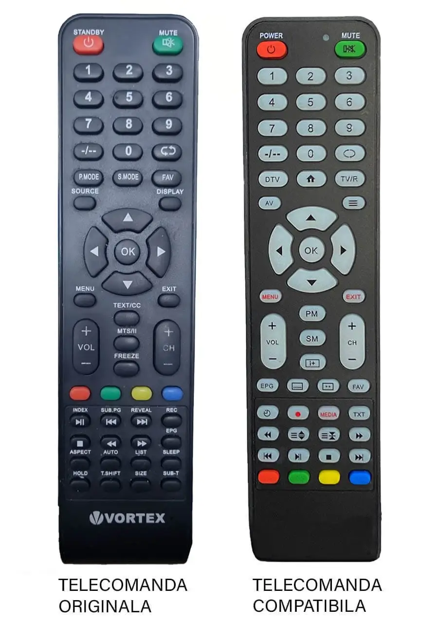 Telecomenzi - Telecomanda înlocuitoare compatibilă televizor LED Vortex V32MZ1 ER 587 (575) – IoElectronice.ro
