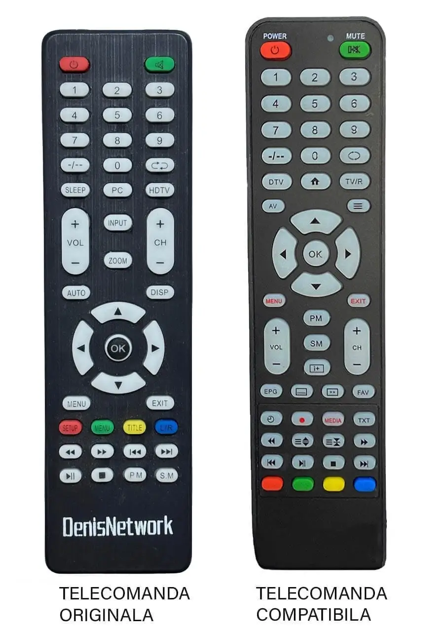 Audio-video - Telecomanda înlocuitoare compatibilă TV DenisNetwork 7.0 (567-4)