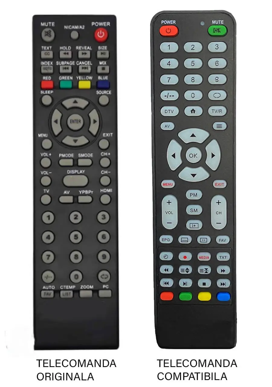 Edelstein - Telecomanda înlocuitoare compatibilă TV Edelstein GutSchneid HYUNDAI Horizon 19HYL80A cod ER 9464 (464) – IoElectronice.ro