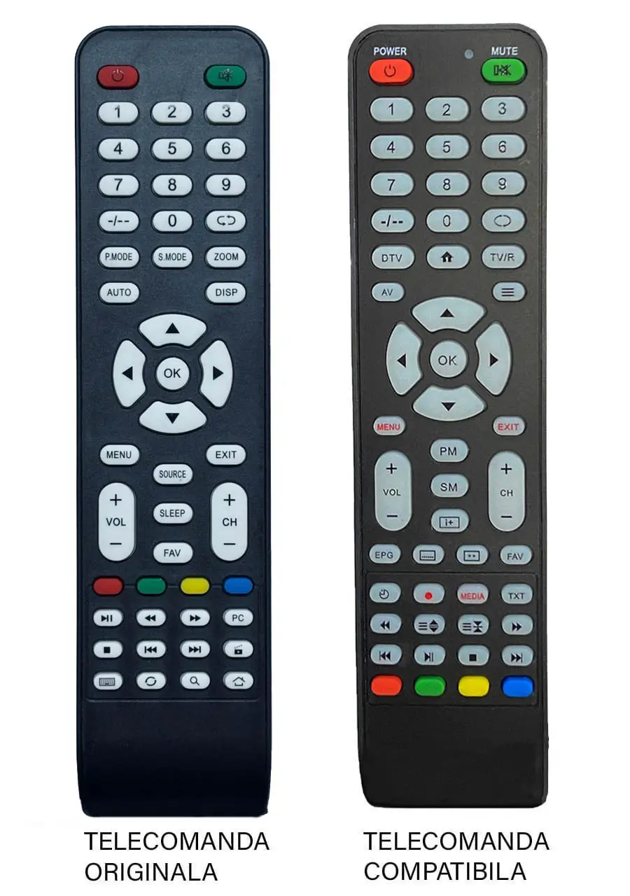 KET - Telecomandă TV KET 720 compatibilă cu brandul CLASS, alimentare 3V (2xAAA)