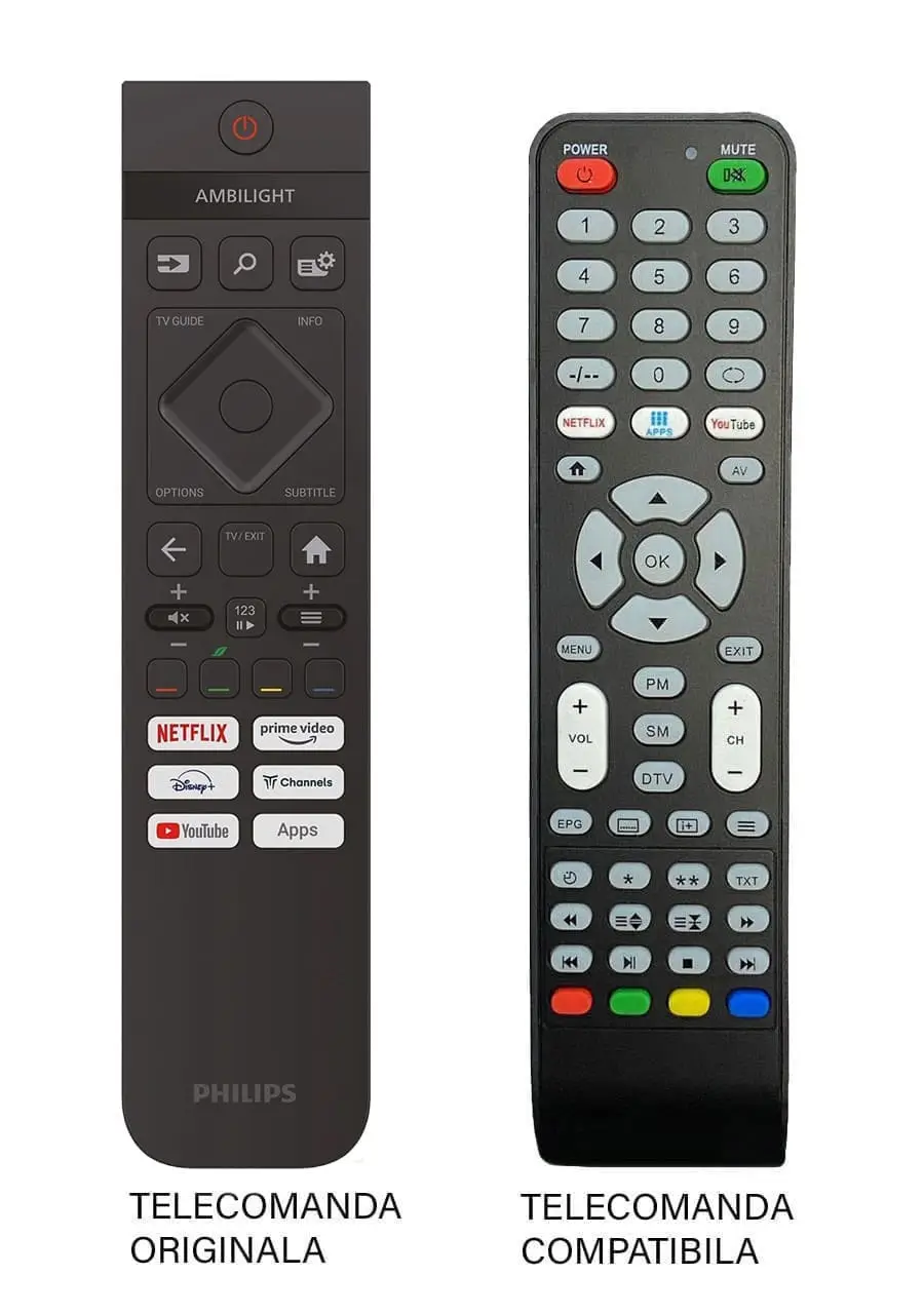 Telecomenzi TV - Telecomanda înlocuitoare compatibilă TV Philips 32PHS6009/12 Cod ER 9585 (585) – IoElectronice.ro