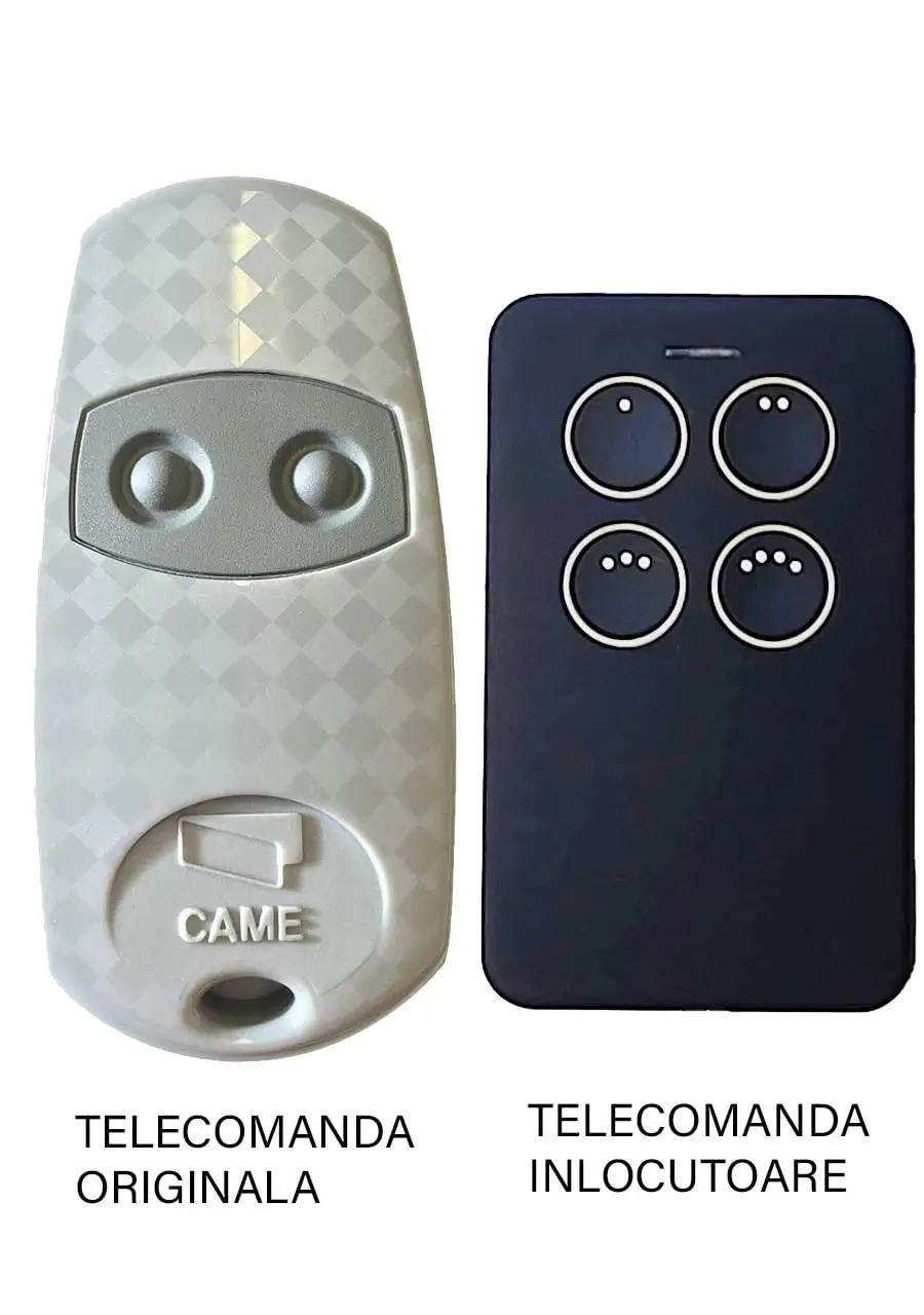 Telecomenzi RF porti - Telecomanda înlocuitoare poartă garaj 2 butoane cod fix frecvența 862.35MHz Came Top 862EE compatibilă cu originalul (807)