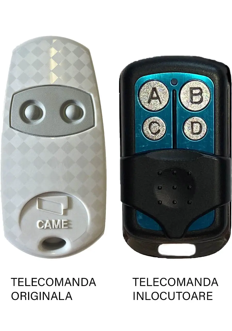 Telecomenzi RF porti - Telecomanda înlocuitoare poartă garaj 2 butoane cod fix frecvență 433.92MHz Came Top 432EE compatibilă cu originalul (804) – IoElectronice.ro