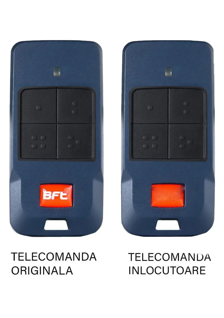Telecomenzi RF porti - Telecomanda BFT Mitto Cool 4C, 4 butoane, cod săritor 433.92MHz, compatibilă cu sistemele BFT.