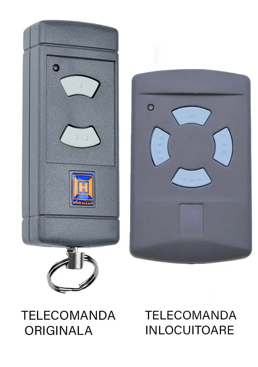 Telecomenzi RF porti - Telecomanda înlocuitoare poartă garaj 2 și 4 canale cod fix 868.35MHz Hormann HSE2-868 compatibilă cu originalul (821) – IoElectronice.ro