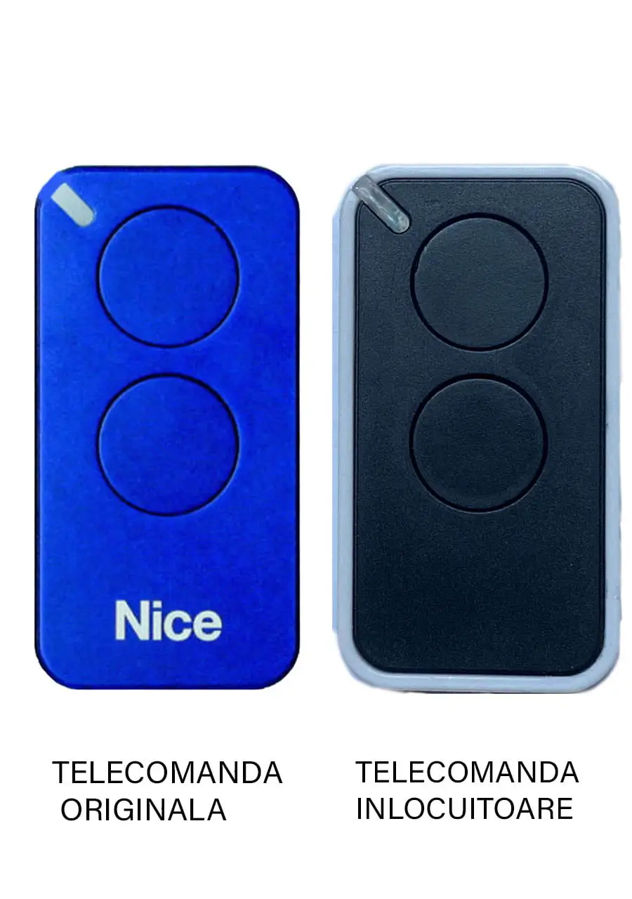 Telecomenzi RF porti - Telecomanda înlocuitoare poartă garaj 2 și 4 canale cod săritor 433.92MHz Nice INTI2G INTI2R INTI2B INTI2L – IoElectronice.ro