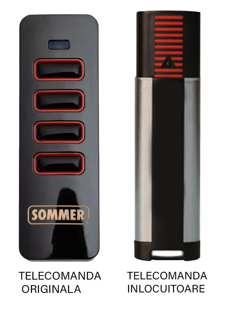 Telecomenzi RF porti - Telecomanda înlocuitoare poartă garaj de 2 și 4 canale cod săritor 433.92MHz Sommer Pearl compatibilă cu originalul (850)