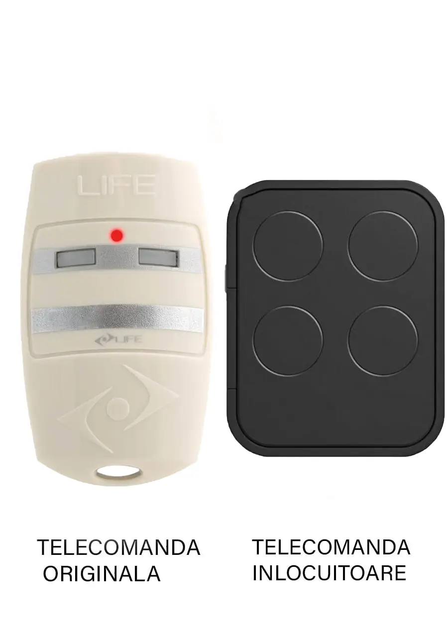 Telecomenzi RF porti - Telecomandă poartă garaj Life Bravo4 433.92MHz compatibilă cu sistemele BRAVO