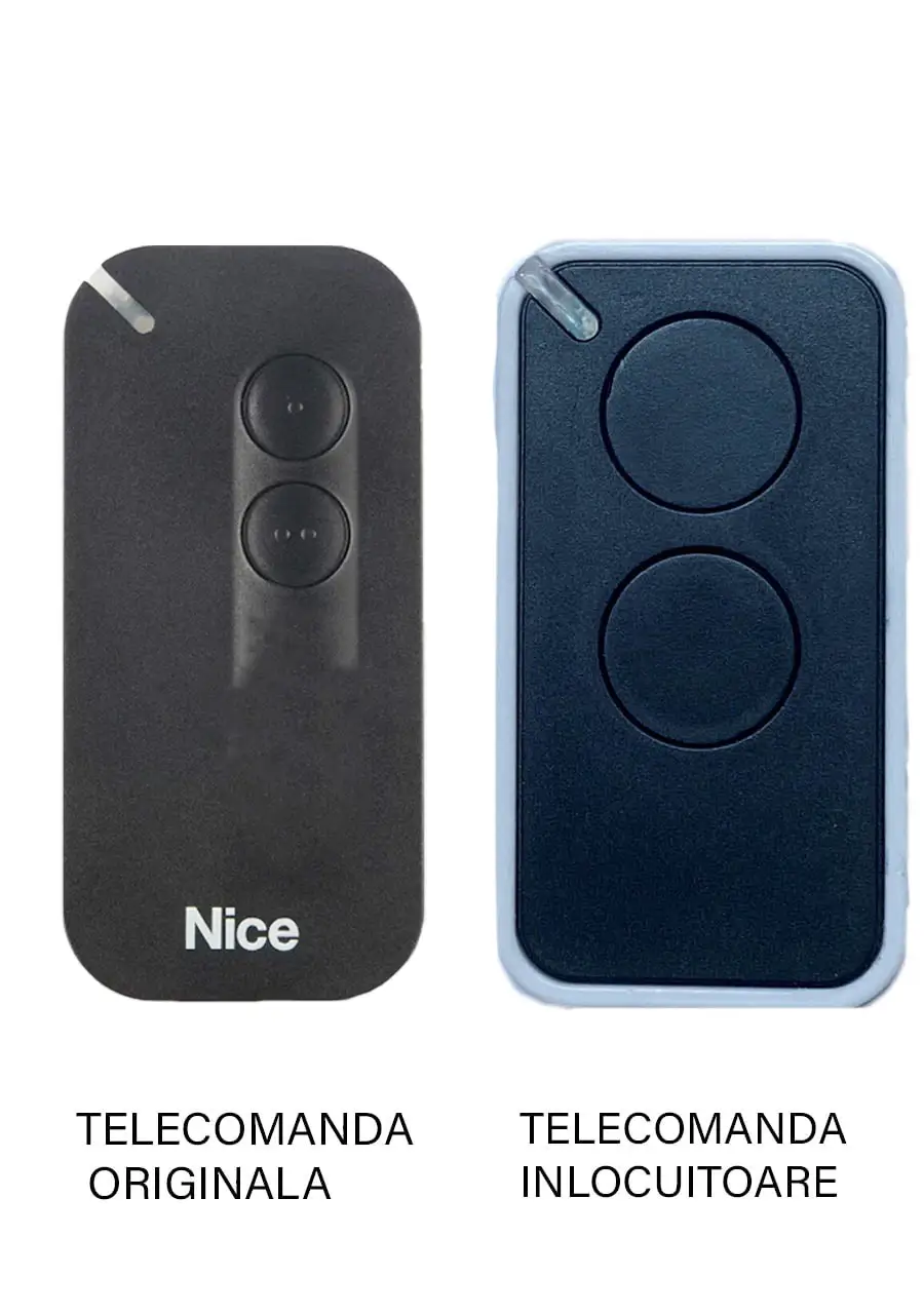 Telecomenzi RF porti - Telecomanda înlocuitoare poartă garaj Nice MyGo două și patru canale / cod săritor / 433.92MHz (340) – IoElectronice.ro