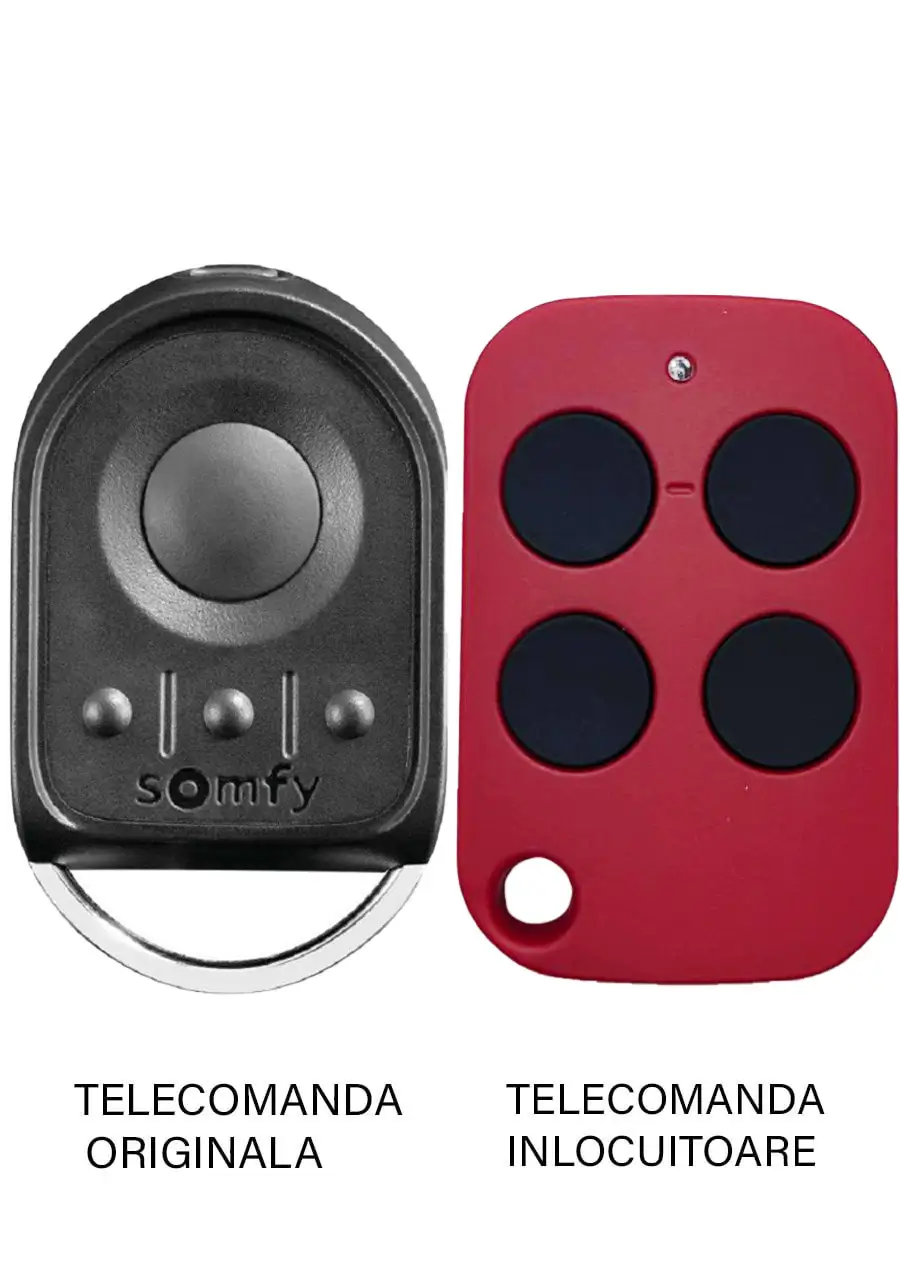 Telecomenzi RF porti - Telecomanda înlocuitoare poartă garaj Somfy KeyGO RTS pe patru canale / 433.92MHz (447) – IoElectronice.ro