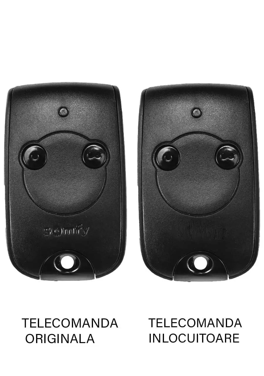 Telecomenzi RF porti - Telecomanda înlocuitoare poartă garaj Somfy Keytis TR2 de două și patru canale / cod fix / 433.92MHz – înlocuitor al telecomenzii OR – IoElectronice.ro