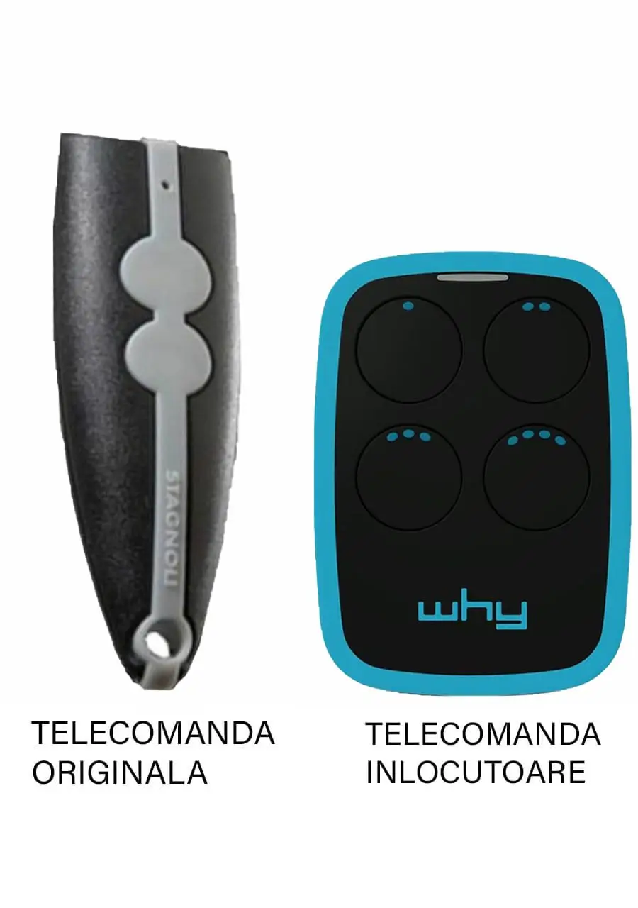 Telecomandă înlocuitoare pentru poartă garaj Stagnoli Venus AV221, compatibil 433.92MHz, cod saritor, model original [2]