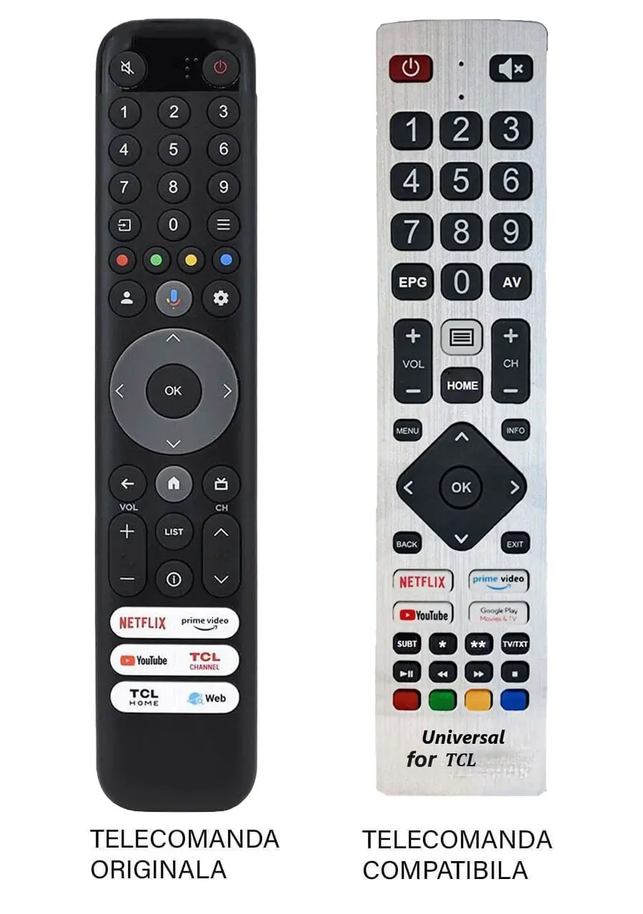 TCL - Telecomanda inlocuitoare TV TCL RC833 GUB1 compatibil original