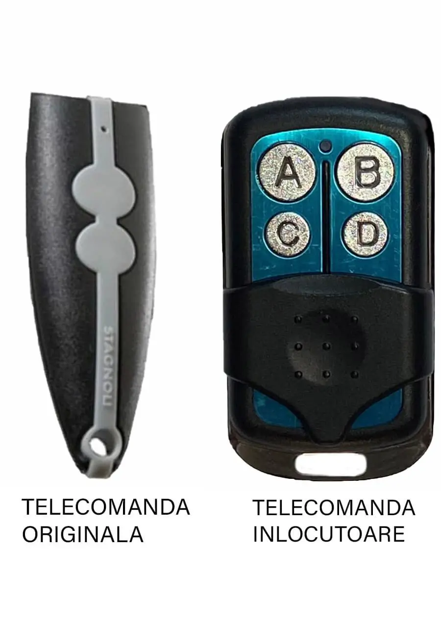 Telecomenzi RF porti - Telecomandă Poartă Garaj Stagnoli Venus AV222, 2 Butoane, Cod Fix, 433.92MHz – Înlocuitor Original