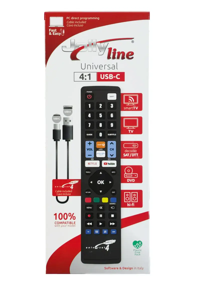 Telecomanda programabilă universală 4:1 inclusiv cablu USB-C pentru programare Jollyline (696) – IoElectronice.ro [2]