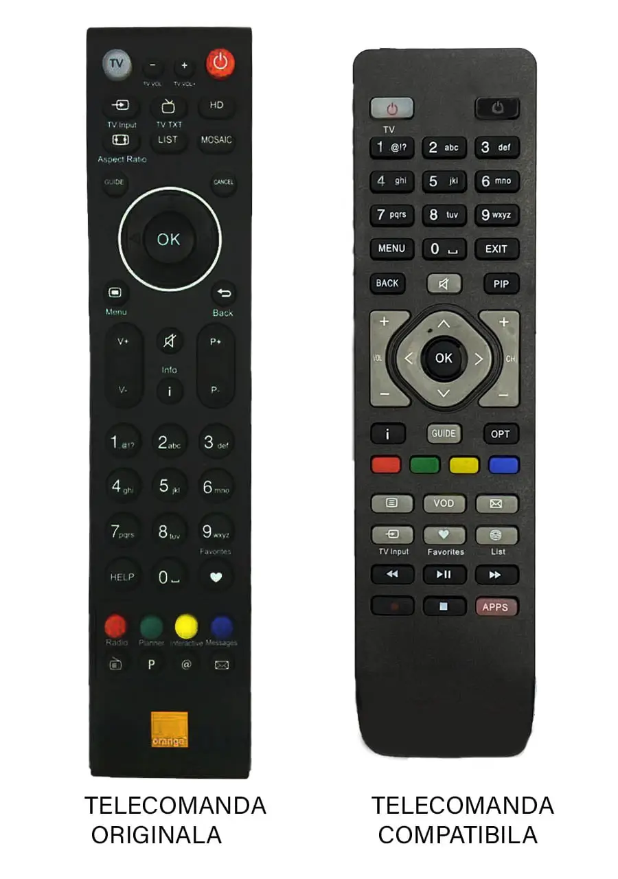Telecomenzi cablu si satelit - Telecomanda Telekom IPTV compatibilă cu Orange (192-1) – Accesoriu original și de încredere
