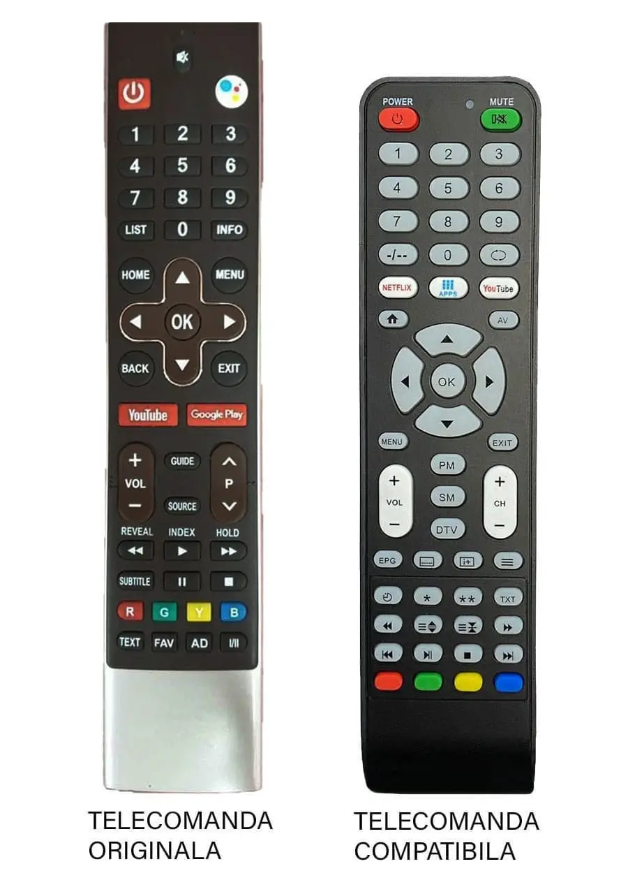 Telecomandă TV Allview 40ATA6000-F compatibilă cu cod ER1292-N, fără configurare, baterii AAA nu incluse [1]