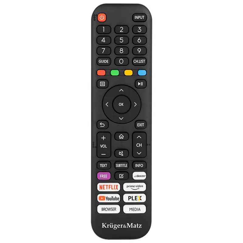 Kruger&Matz - Telecomandă TV Sistem VIDAA Kruger&Matz KM0240FHD-V, KM0243FHD-V, KM0255UHD-V, KM0265UHD-V