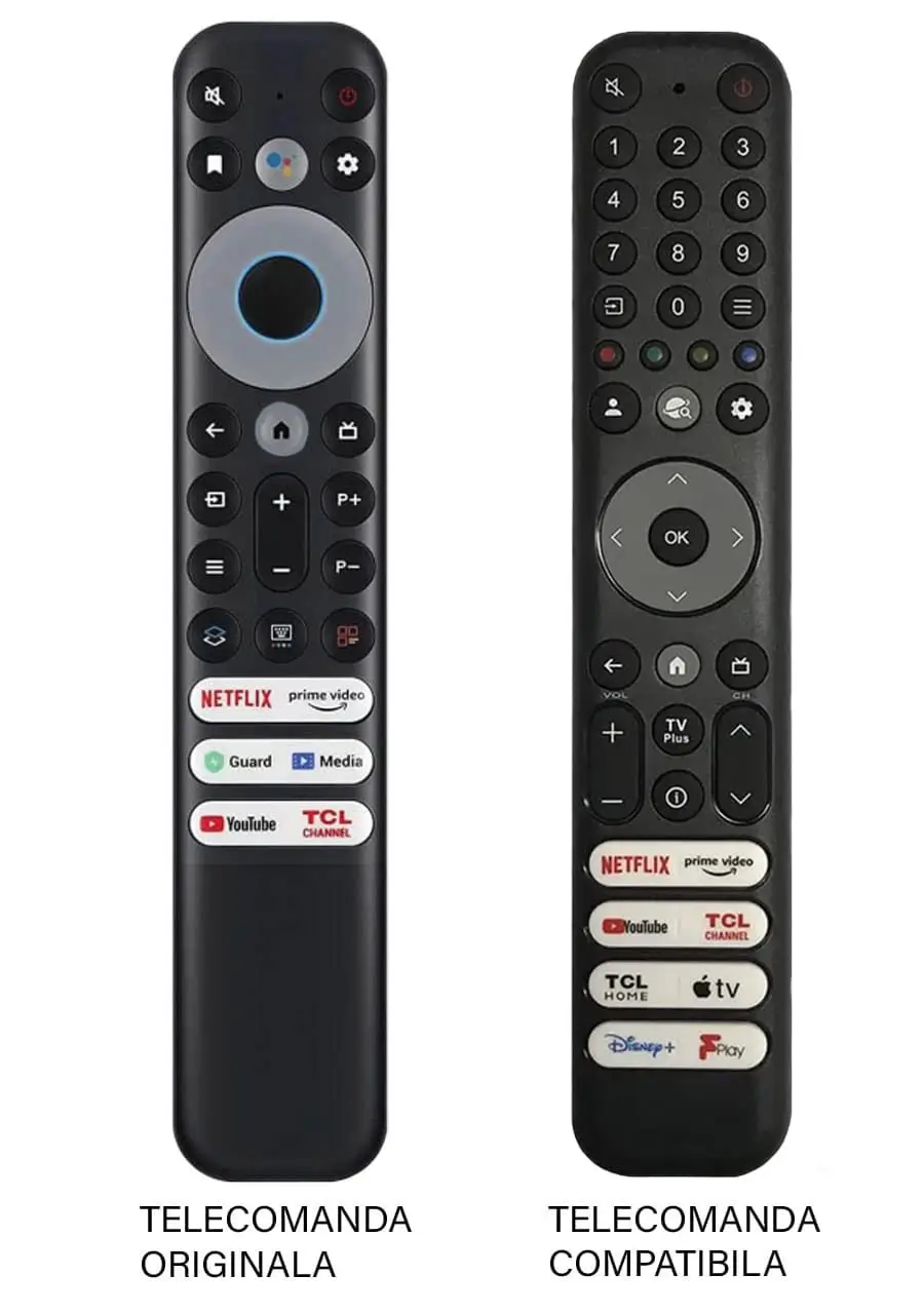 Telecomenzi - Telecomandă TV TCL RC902V FMR1 compatibilă cu originalul – Control perfect pentru televizorul tău
