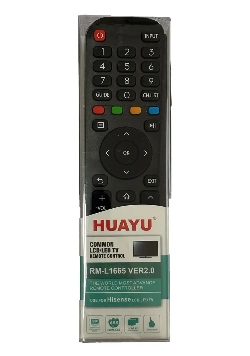 Telecomandă TV Hisense RM-L1665 V2 Huayu 3V 2xAAA compatibilă cu televizoare Hisense [1]